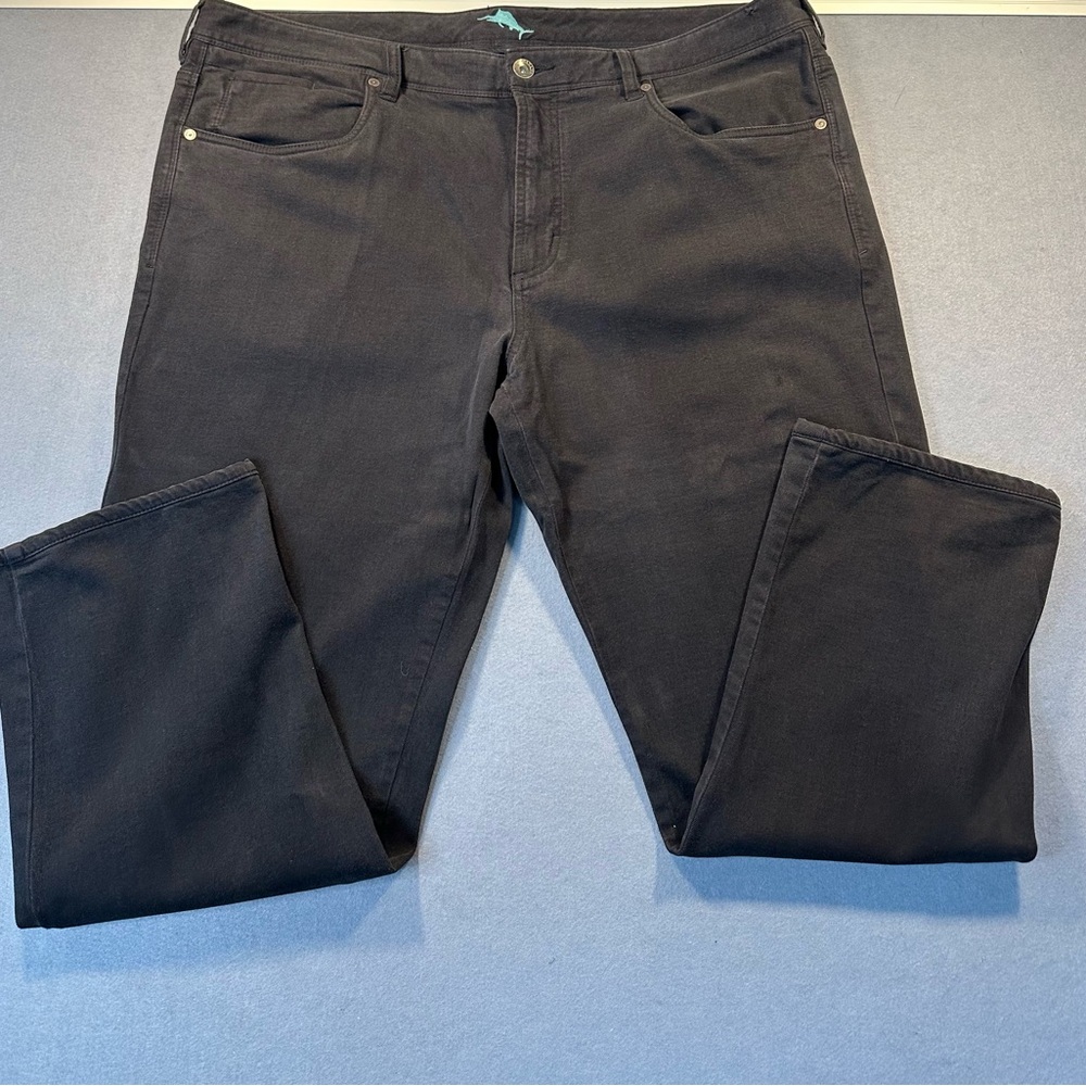 Tommy Bahama Men's Black Classic Fit Straight Leg Jeans 42x30